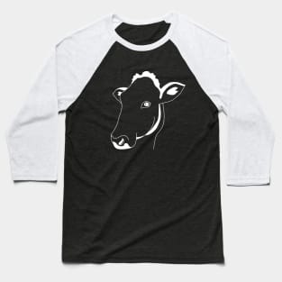 White cow Baseball T-Shirt